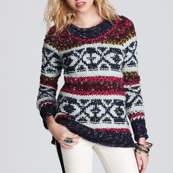 Free People Fair Isle Sweater - Picture 1 of 5
